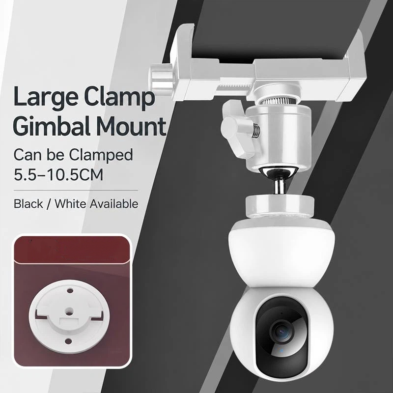 Webcam Stand Clip - 1 Zestaw 360 ° Obrotowy uchwyt