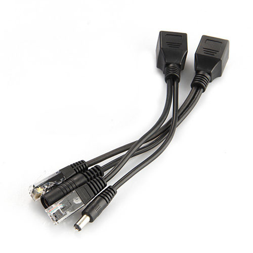Power Over Ethernet - POE kabel adapter RJ45 wtryskiwacza Splitter