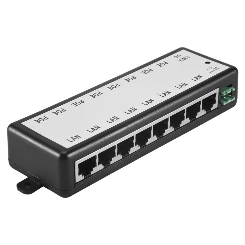 Power Over Ethernet - B03B-8 Portowy Injektor PoE Rozdzielacz PoE