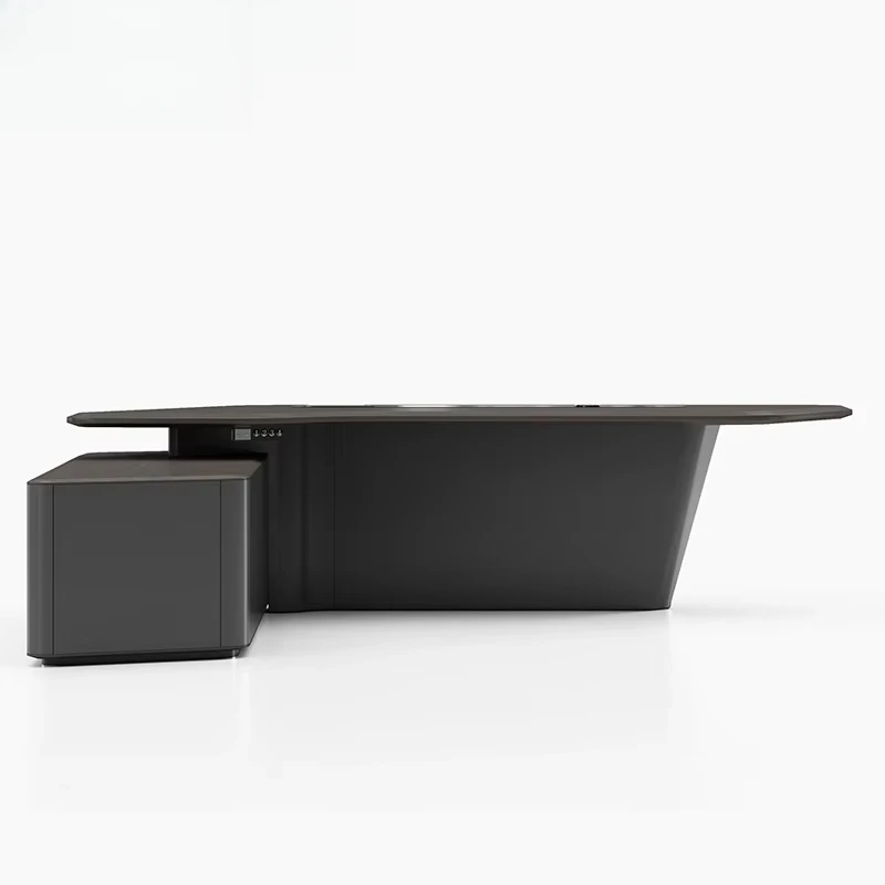 Biurko w kształcie litery L z  – Office Tech Management recenzja i cena