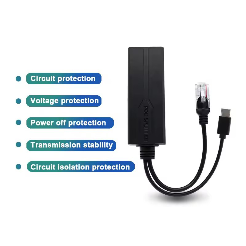 Rozdzielacz POE 48V na 5V Micr – Power Over Ethernet recenzja i cena