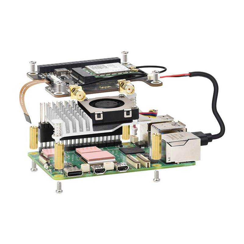 Płytka PCIe do M.2 E KEY HAT+  – Raspberry Pi Keyboard recenzja i cena