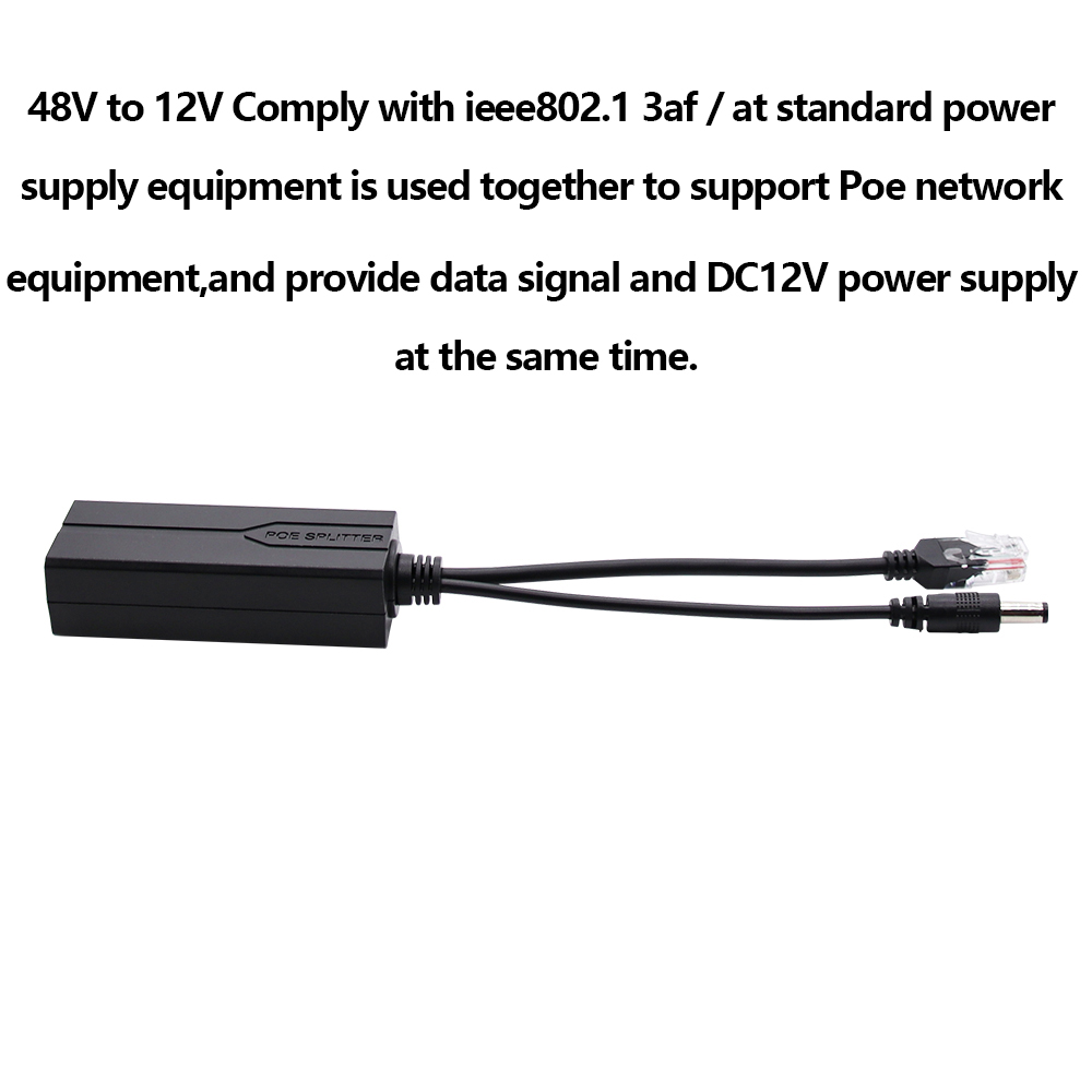 Rozdzielacz PoE 48V na 12V/5V  – Power Over Ethernet recenzja i cena